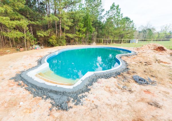 Pool Landscape Leveling in Sandpoint
