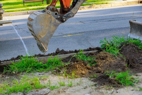 Sewer Line Trenching in Sandpoint